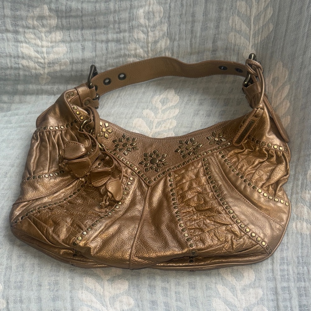 Y2K Isabella Fiore Bronze Shoulder Bag